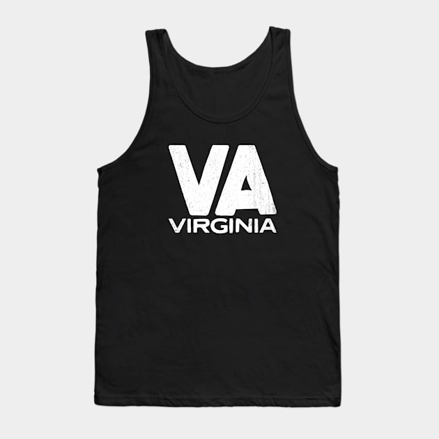 VA Virginia Vintage State Typography Tank Top by Commykaze